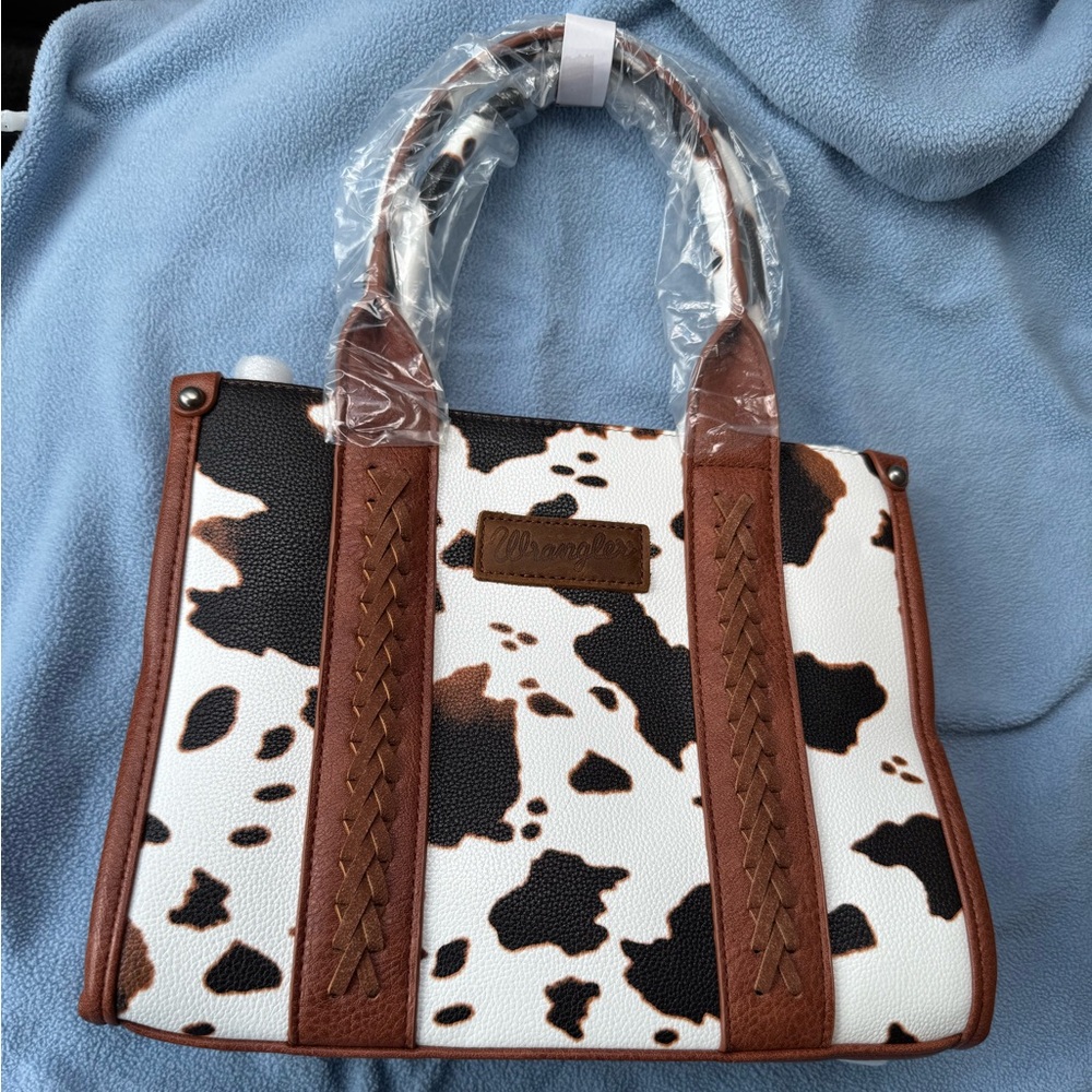 Wrangler Cow Print Tote Bag